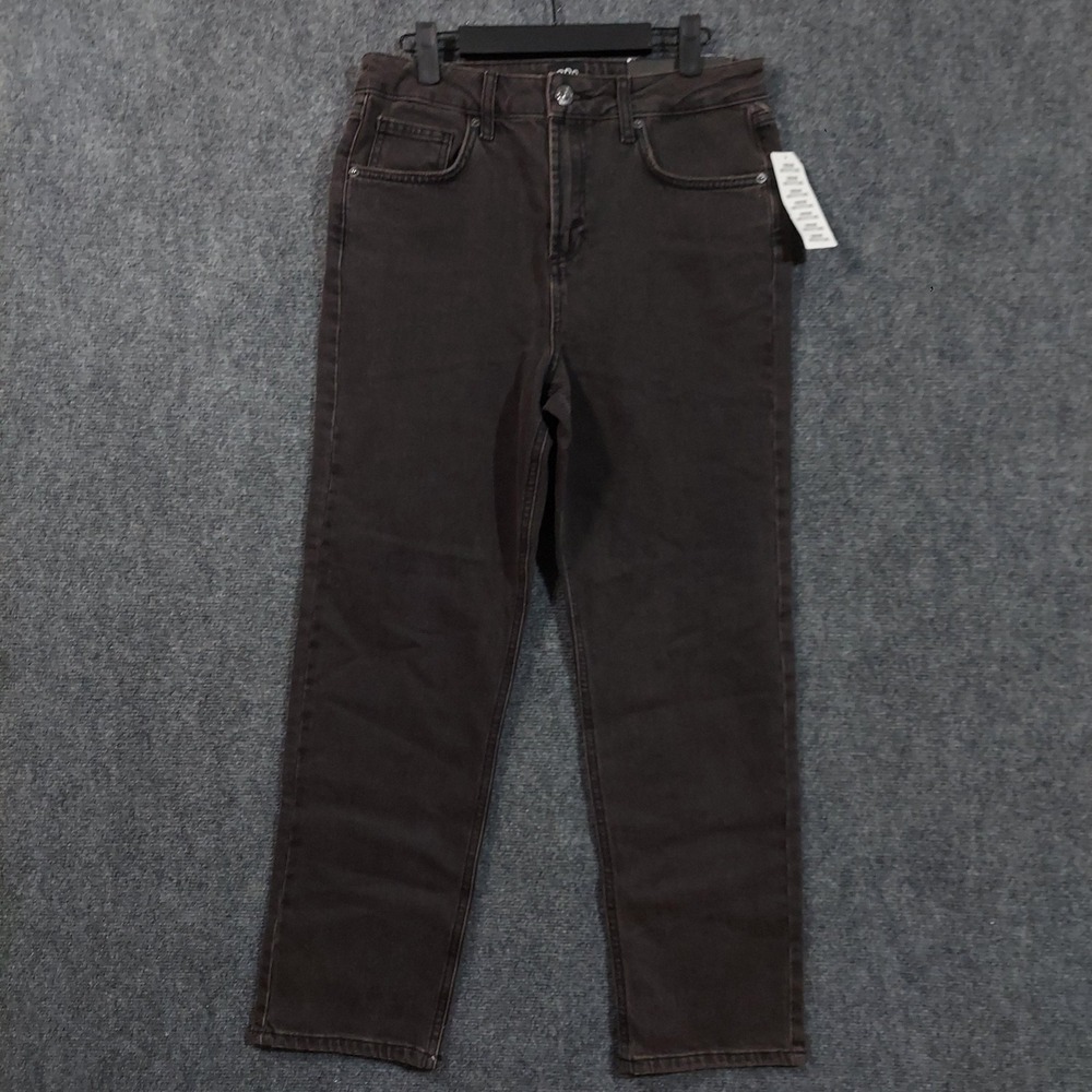 BDG Urban Outfitters Jeans Mens 30 Washed Black Gray Straight Kick Denim Stretch
